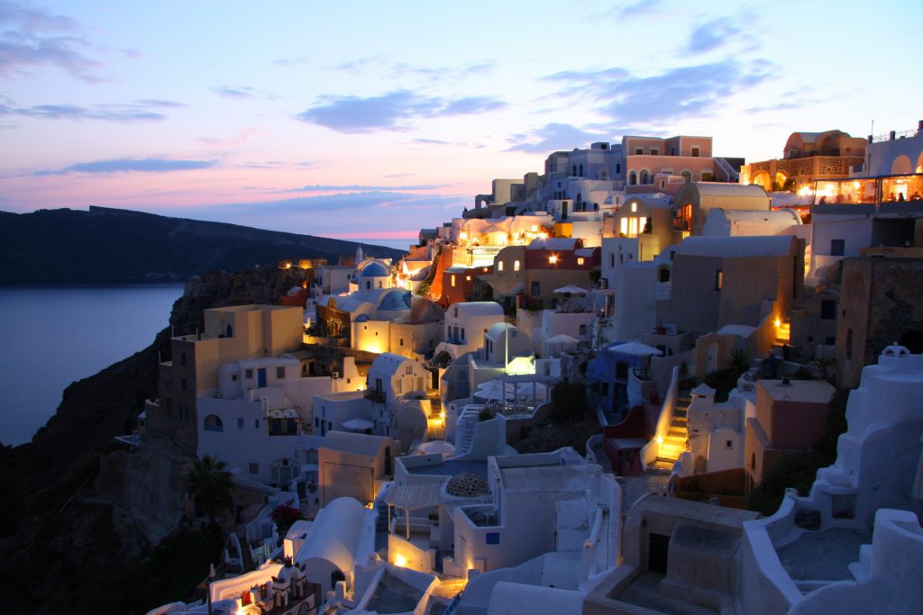 Evening at Santorini